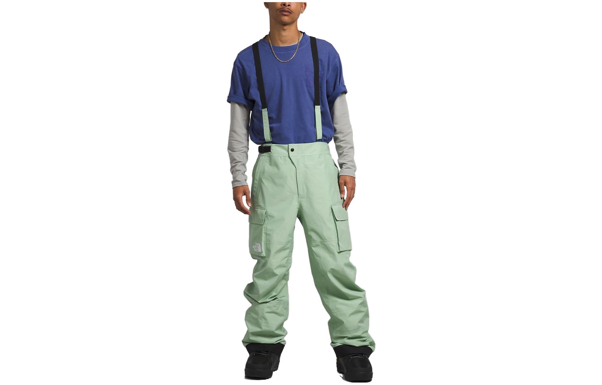 THE NORTH FACE  Solid Loose Fit Straight Overalls Light Green. NF0A82VA-I0G