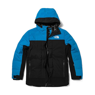 TNF Two-Tone Hooded Down Jacket Winter Coat. NF0A5AC2-FG8