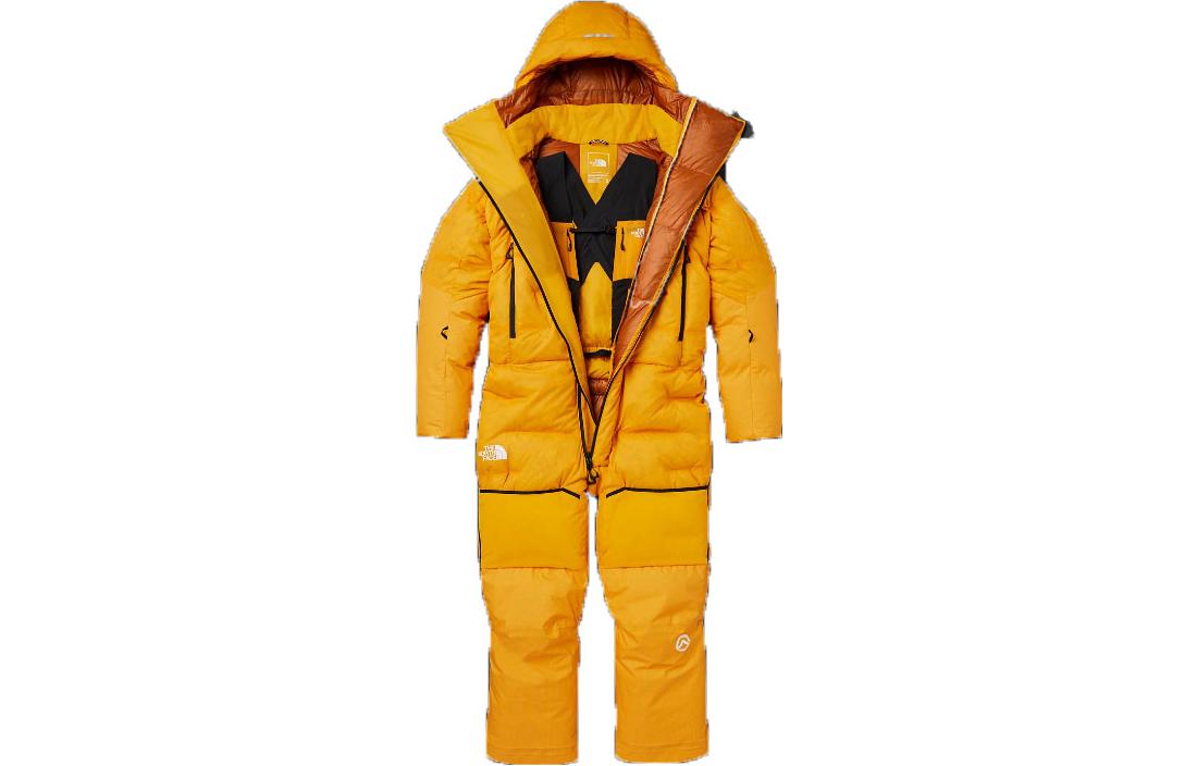 THE NORTH FACE  Yellow Jumpsuit with Solid Color Logo Print NF0A4ANF-56P