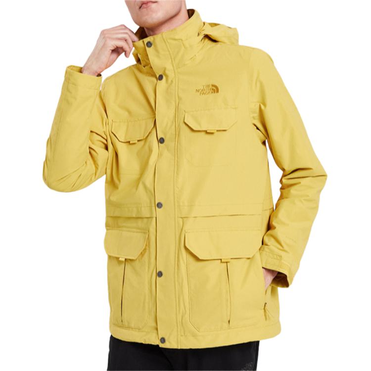 TNF  Yellow Waterproof Hooded Outdoor Jacket with Multiple Pockets. NF0A4979-ZBJ 圖 2
