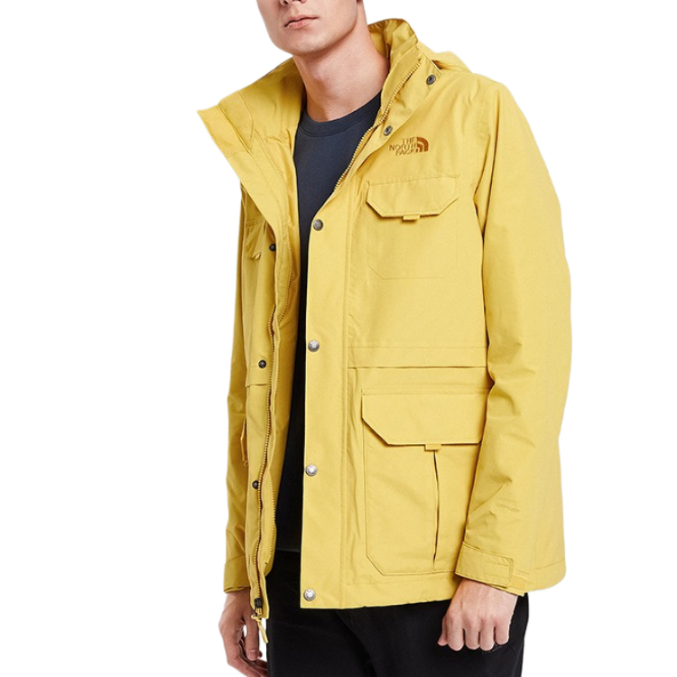 TNF  Yellow Waterproof Hooded Outdoor Jacket with Multiple Pockets. NF0A4979-ZBJ 圖 3