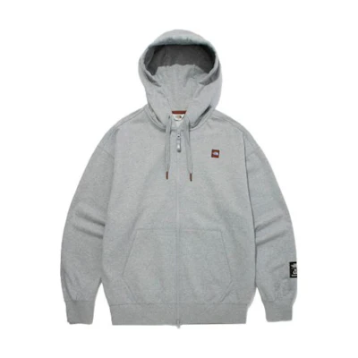 TNF Acampo Solid Logo Fleece Snap Jacket Men’s Light Gray NJ5JM53K