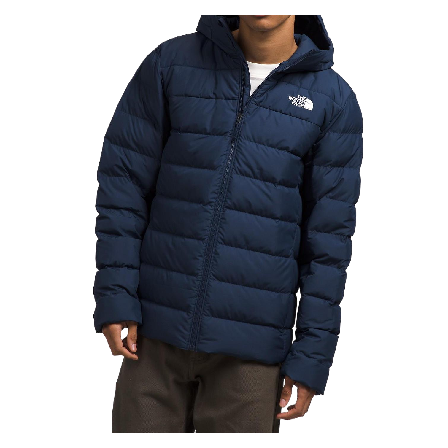 TNF Aconcagua 3 Navy Blue Down Hooded Jacket NF0A84I1-4GV