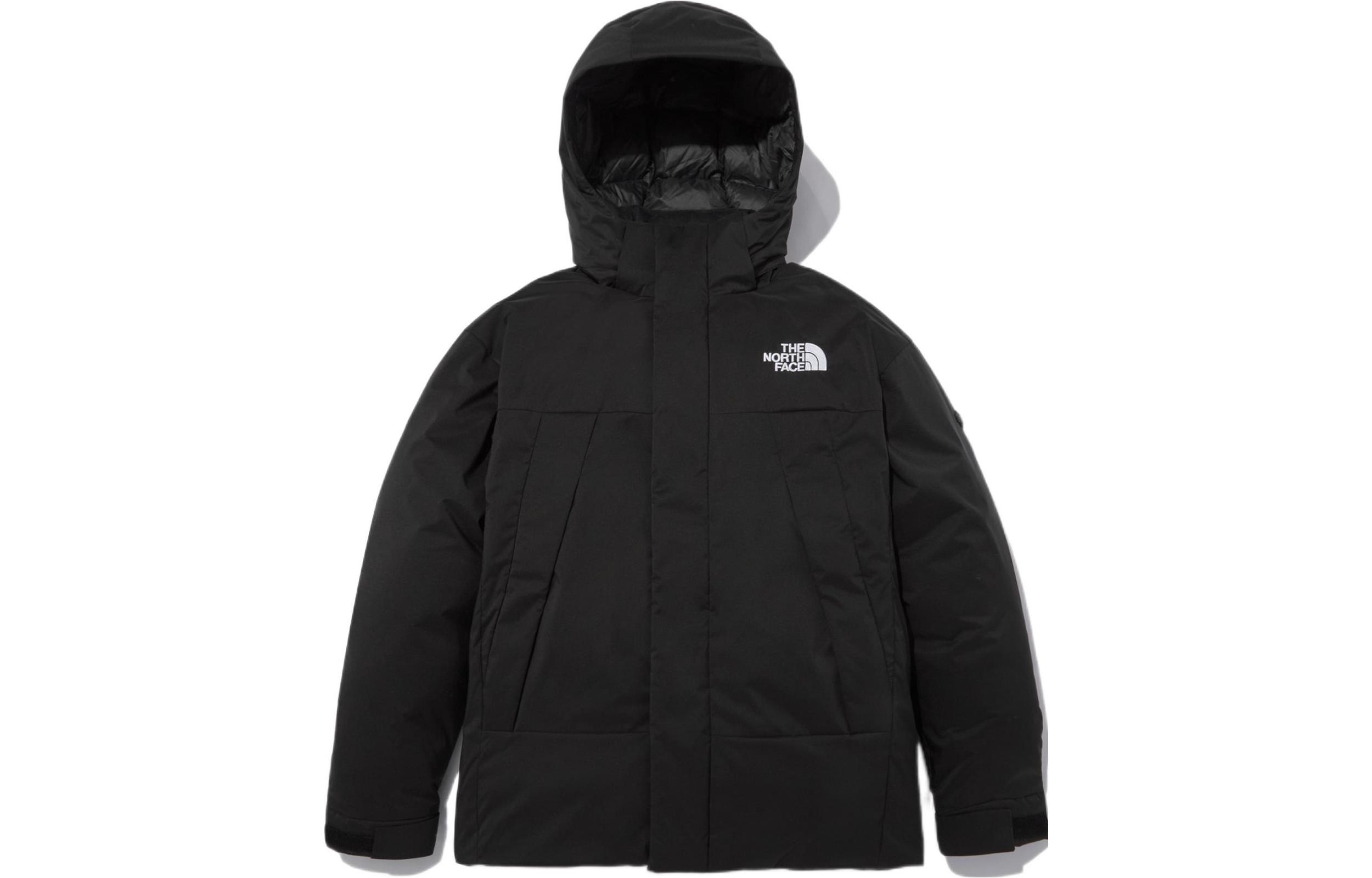 TNF Air Heat Down Jacket Black Unisex with Logo Patch NJ2DN50A