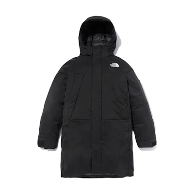 TNF Air Heat Logo Embroidered Fleece Down Jacket Black NC2DN50A