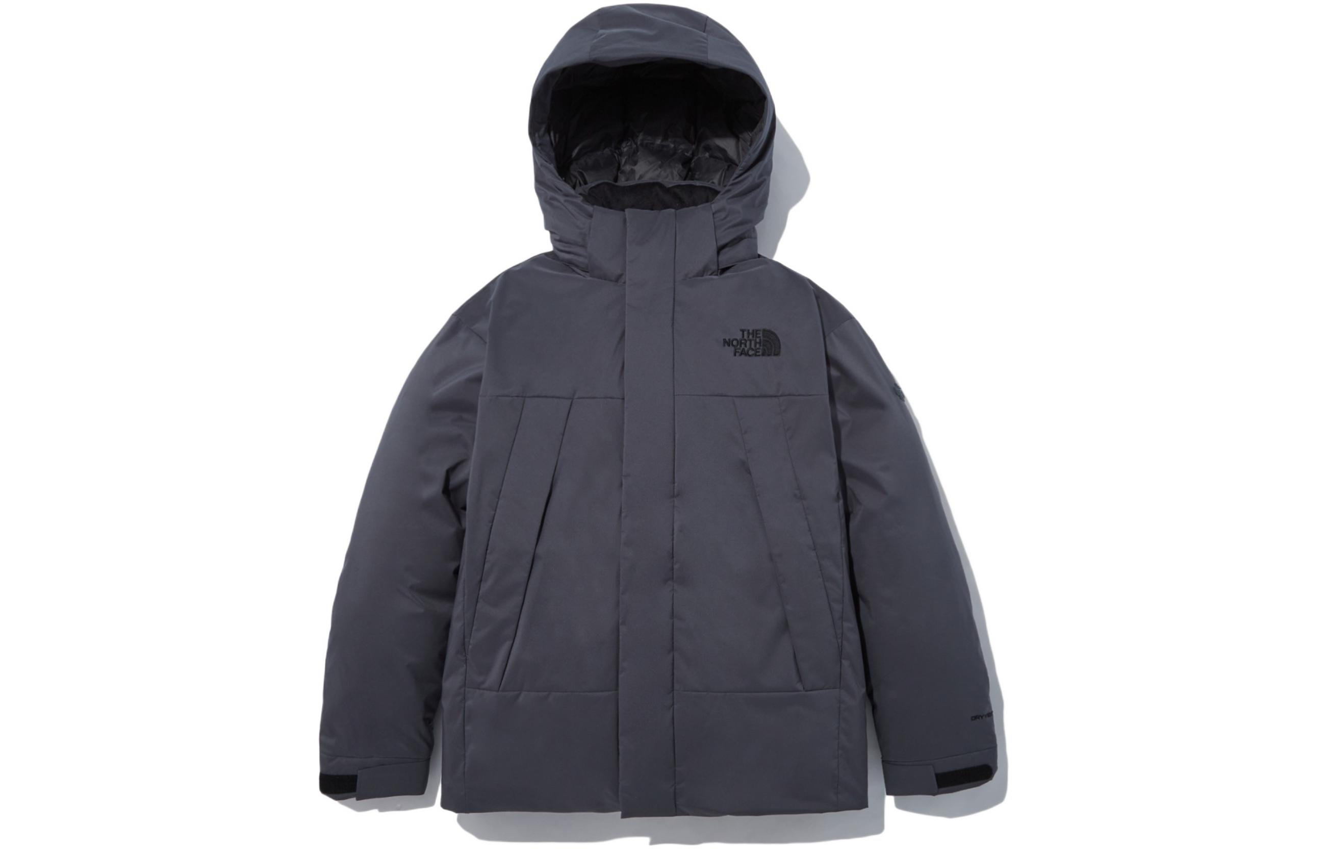 TNF Air Heat Solid Color Logo Embroidered Hoodie Jacket Grey Unisex NJ2DN50B