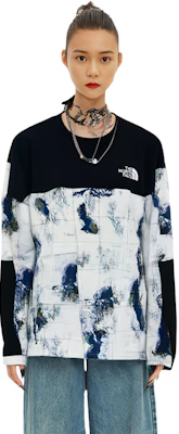 The North Face Albany 刺繡LOGO拼色圓領運動衫 藍色 男女款 NM5MN04N Details for The North Face Albany 刺繡LOGO拼色圓領運動衫 藍色 男女款 NM5MN04N