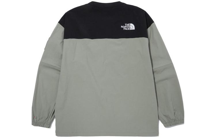 TNF Albany Crewneck Pullover Sweatshirt Embroidered Unisex Light Grey NM5MN04K 圖 3