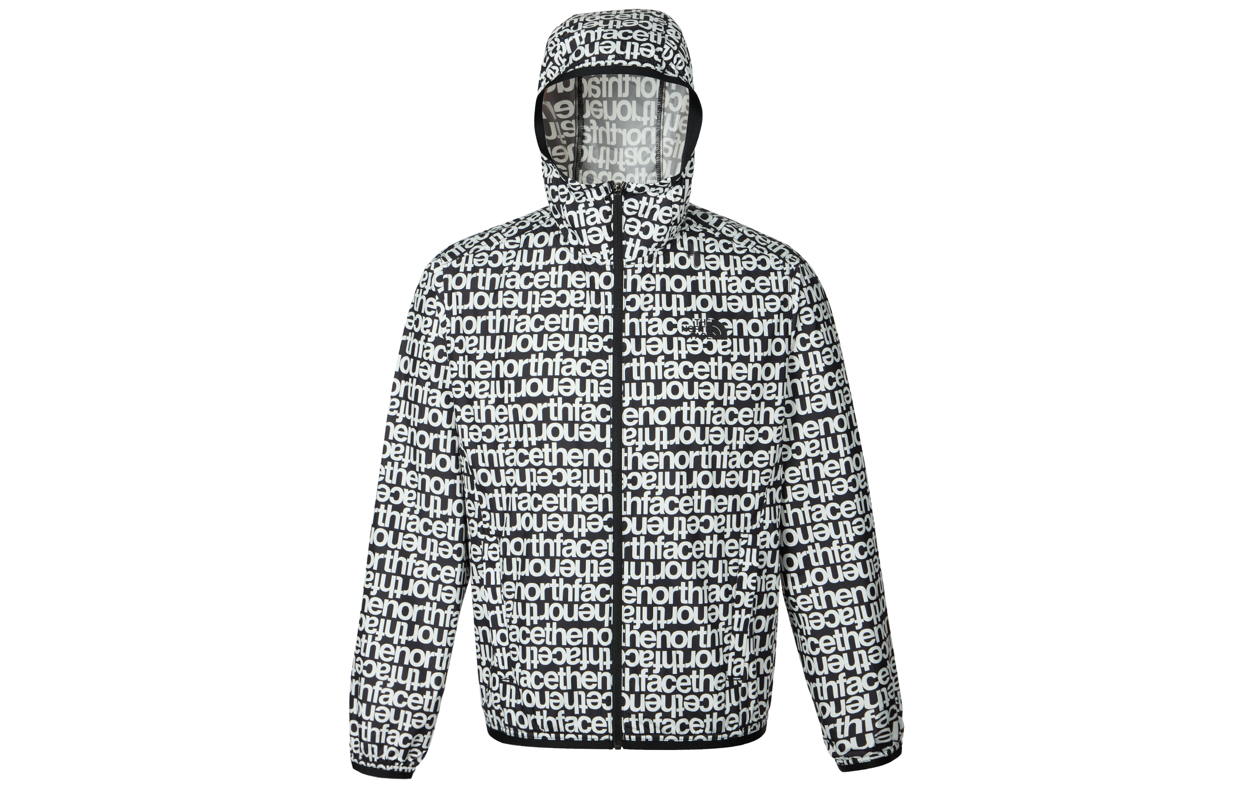 TNF All-Over Letter Print Hooded Jacket NF0A7ZYE-IW5