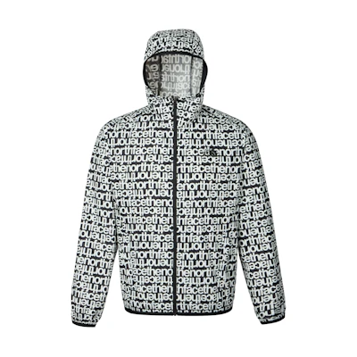 TNF All-Over Letter Print Hooded Jacket NF0A7ZYE-IW5