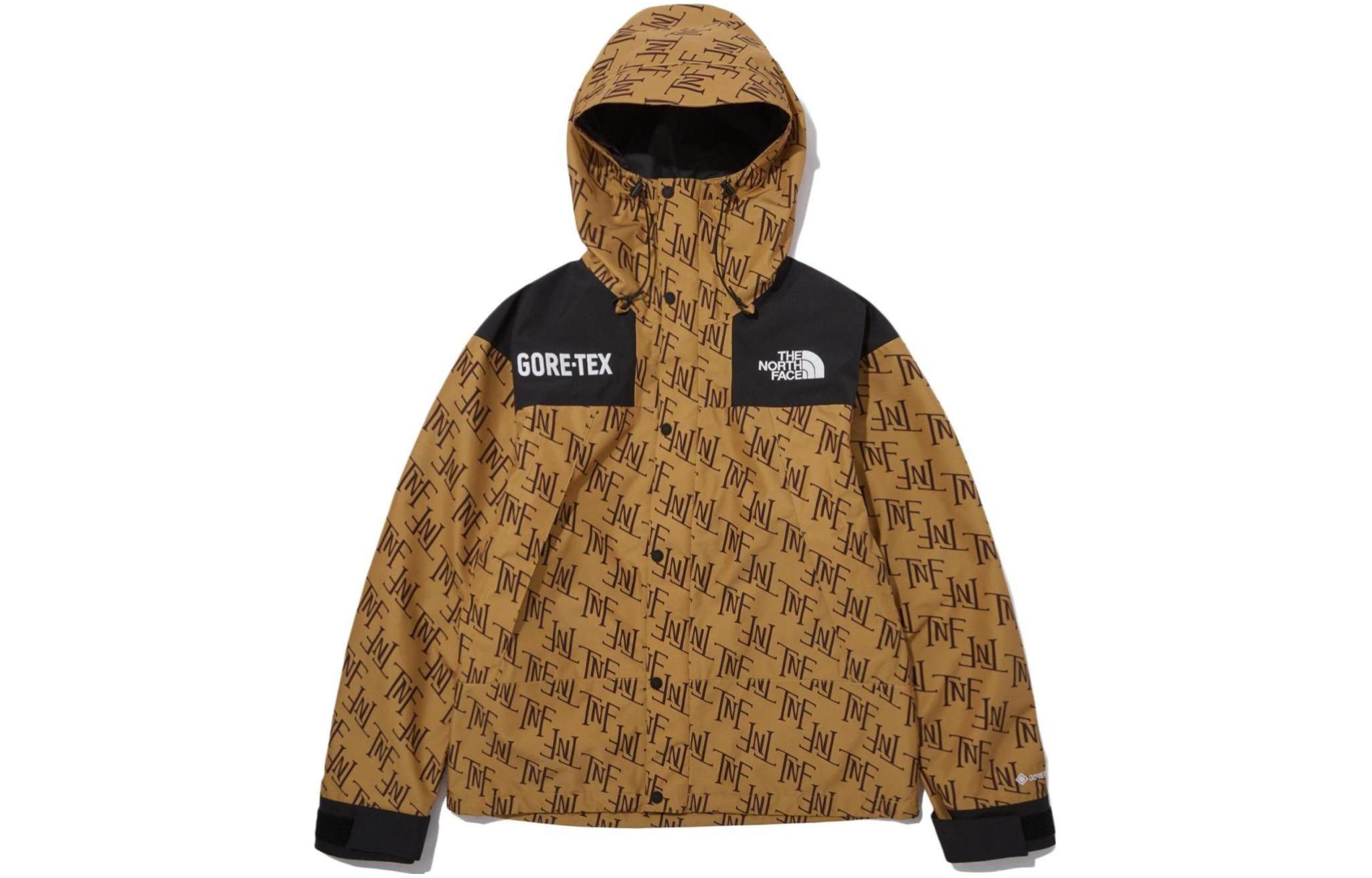 The North Face All-Over Print Brown Hooded Jacket NJ2GP70B