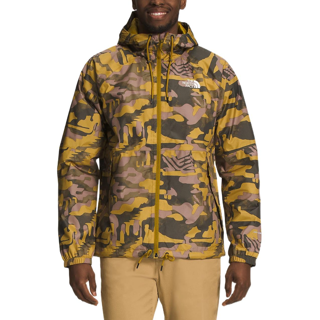 TNF All-Over Print Hooded Jacket with Zipper & Drawstring NF0A7WS5-9B1