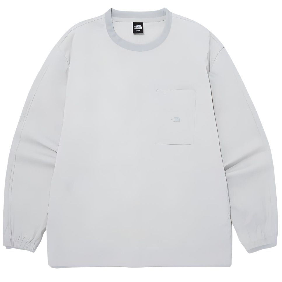 TNF All Round Logo Crewneck Sweatshirt Light Grey NM5MQ11C