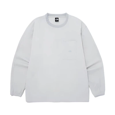 TNF All Round Logo Crewneck Sweatshirt Light Grey NM5MQ11C