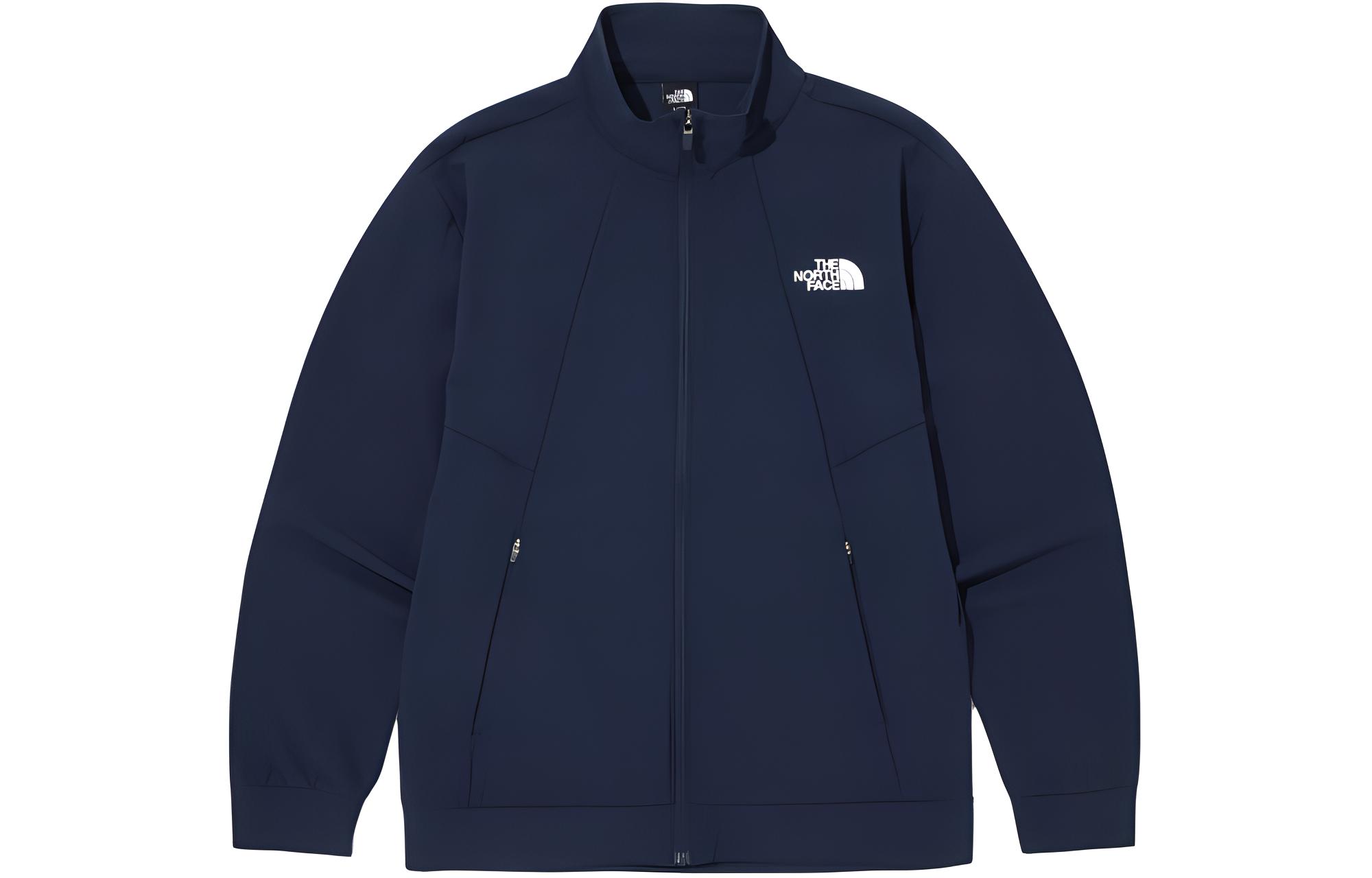TNF All Train Zip-Up Stand Collar Jacket Unisex Deep Blue NJ5JQ00B