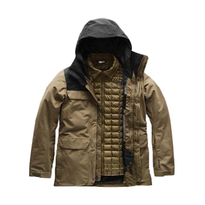 TNF Alligare ThermoBall TriClimate Jacket Brown NF0A3IFL1UV