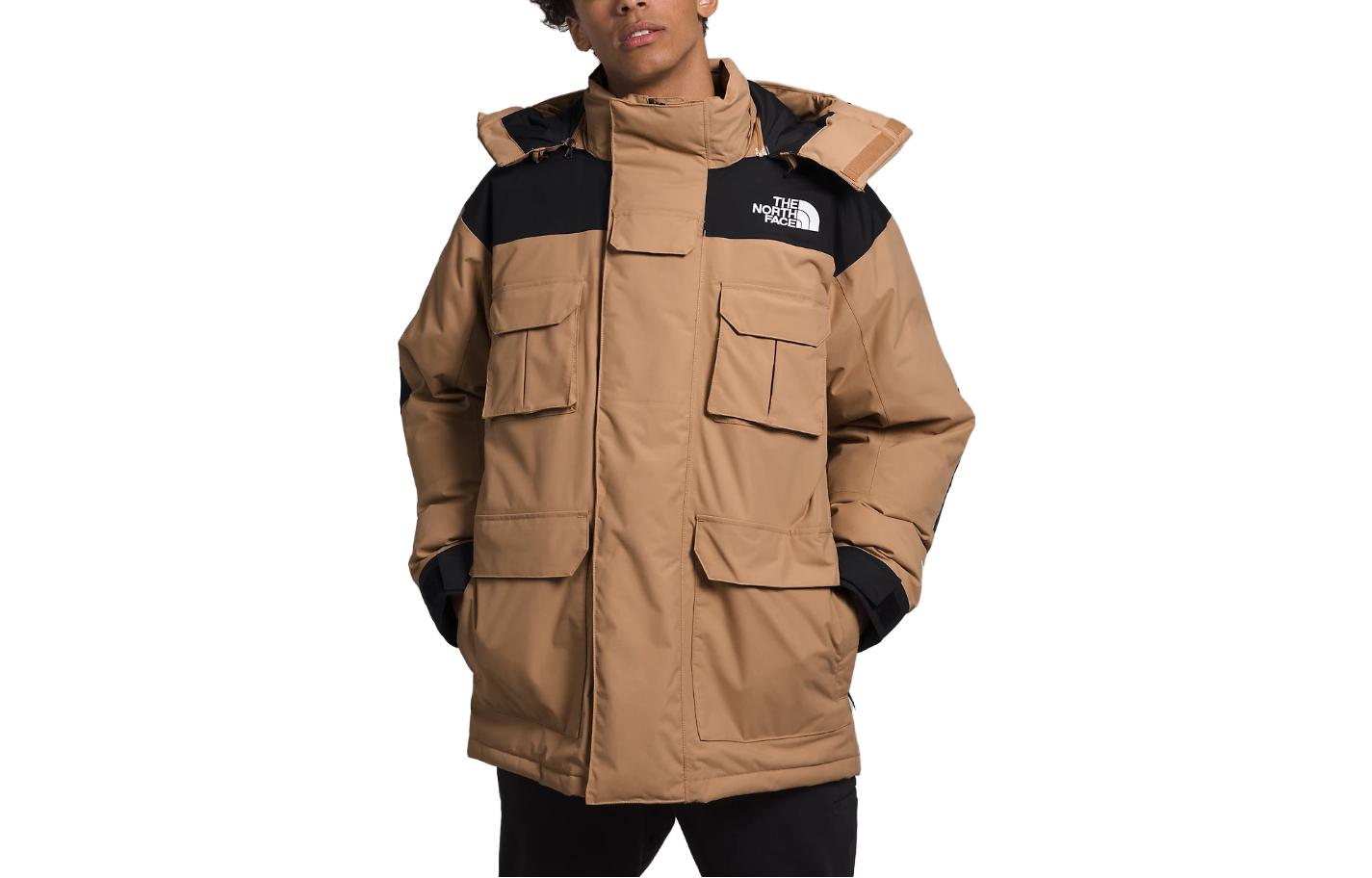 The North Face Almond Butter Hooded Logo Utility Jacket NF0A831H-KOM