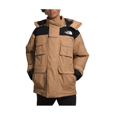 TNF Almond Butter Hooded Logo Utility Jacket NF0A831H-KOM