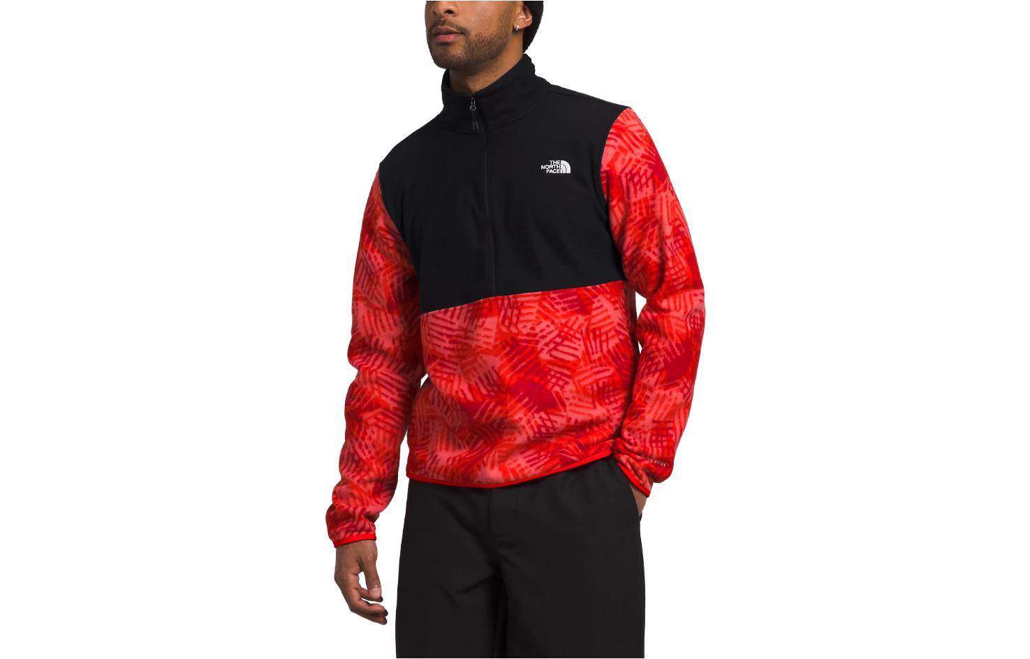 TNF Alpine Polartec 100 ½-Zip Retro Jacket Red Outdoor Pullover NF0A7ZX7-OT4