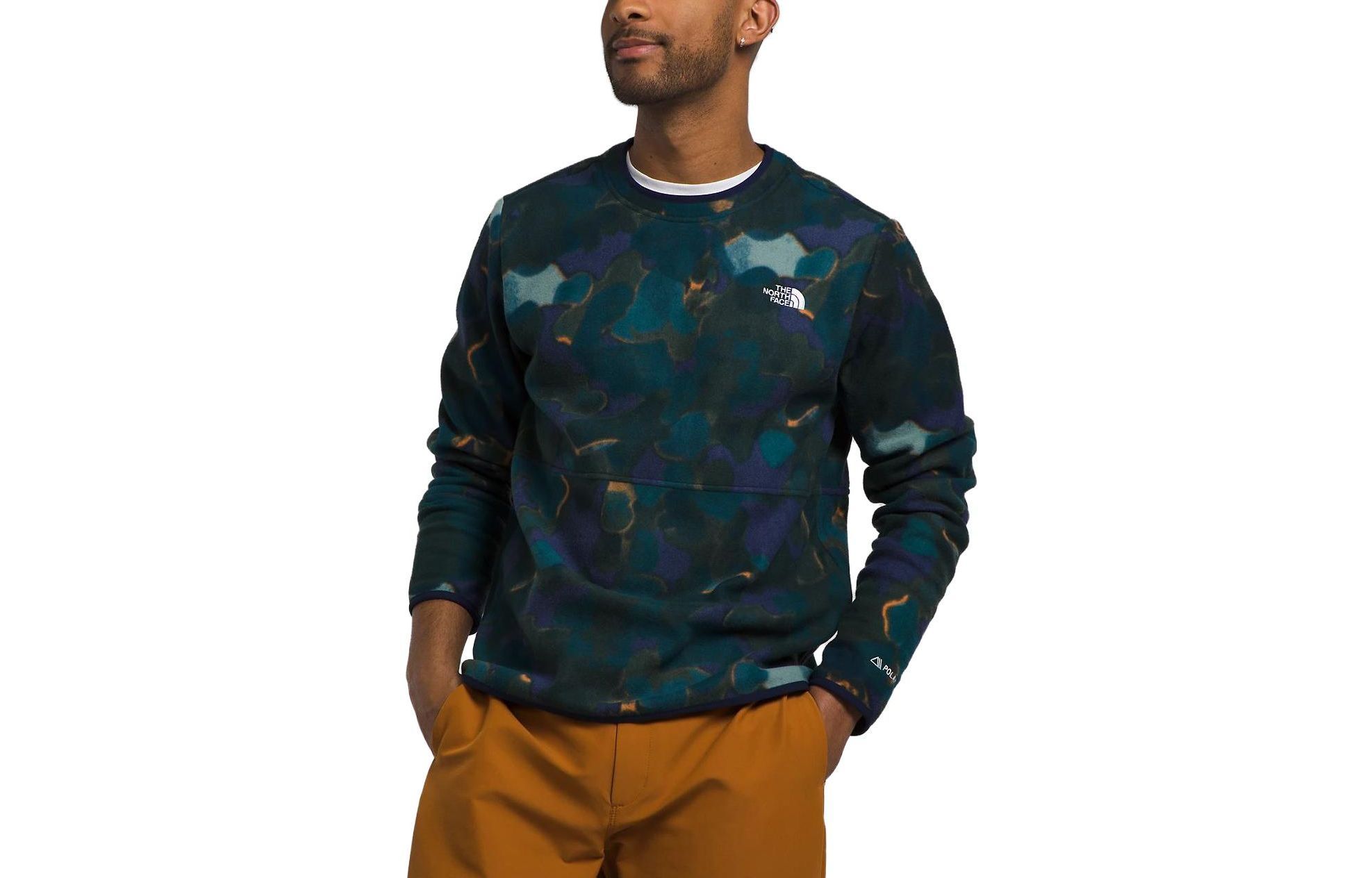 TNF Alpine Polartec® 100 Crew Blue Letter Print Sweatshirt NF0A84QF-OQ4