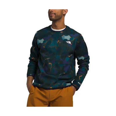 TNF Alpine Polartec® 100 Crew Blue Letter Print Sweatshirt NF0A84QF-OQ4