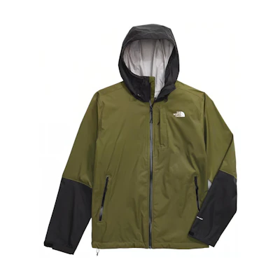 TNF Alta Vista Colorblock Waterproof Windproof Jacket Olive/Black NF0A7QAW-RMO