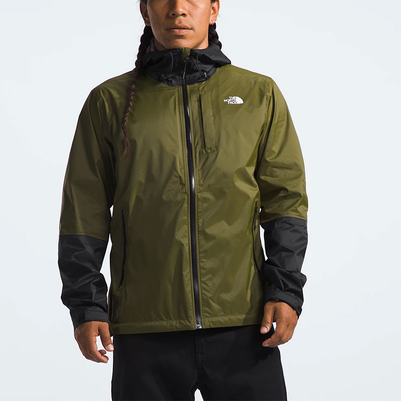 Shop 北面Alta Vista拼色防水防风夹克 橄榄绿/黑色 NF0A7QAW-RMO