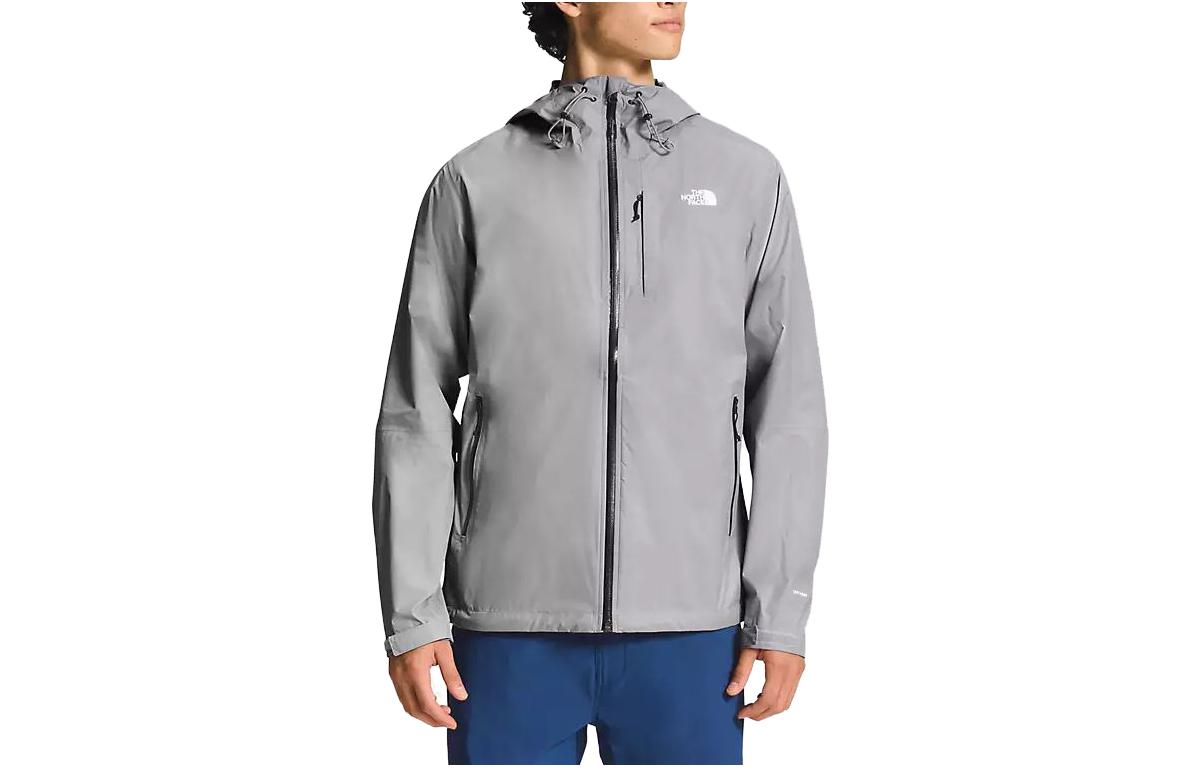 TNF Alta Vista Grey Logo Print Waterproof Jacket Hoodie Mens NF0A7QAW-A91 圖 2
