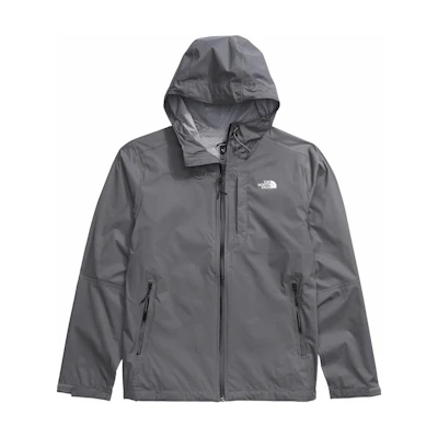 TNF Alta Vista Logo Print Hooded Jacket Smoked Pearl NF0A7QAW-0UZ