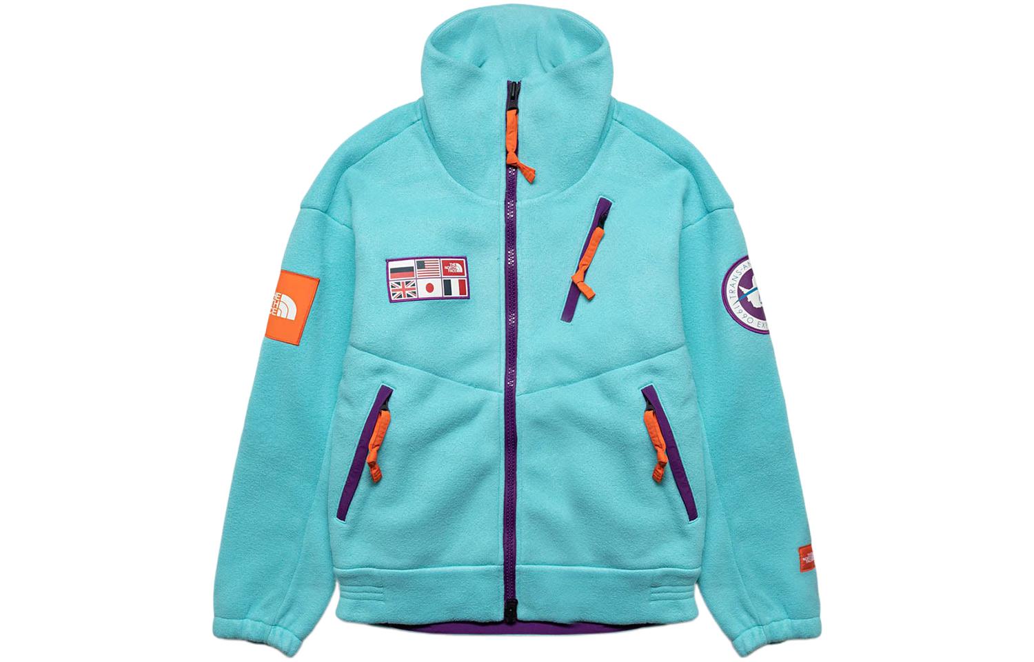 Buy The North Face 南極系列標誌抓絨外套 男女款 孔雀藍 NF0A5GF1-3XT