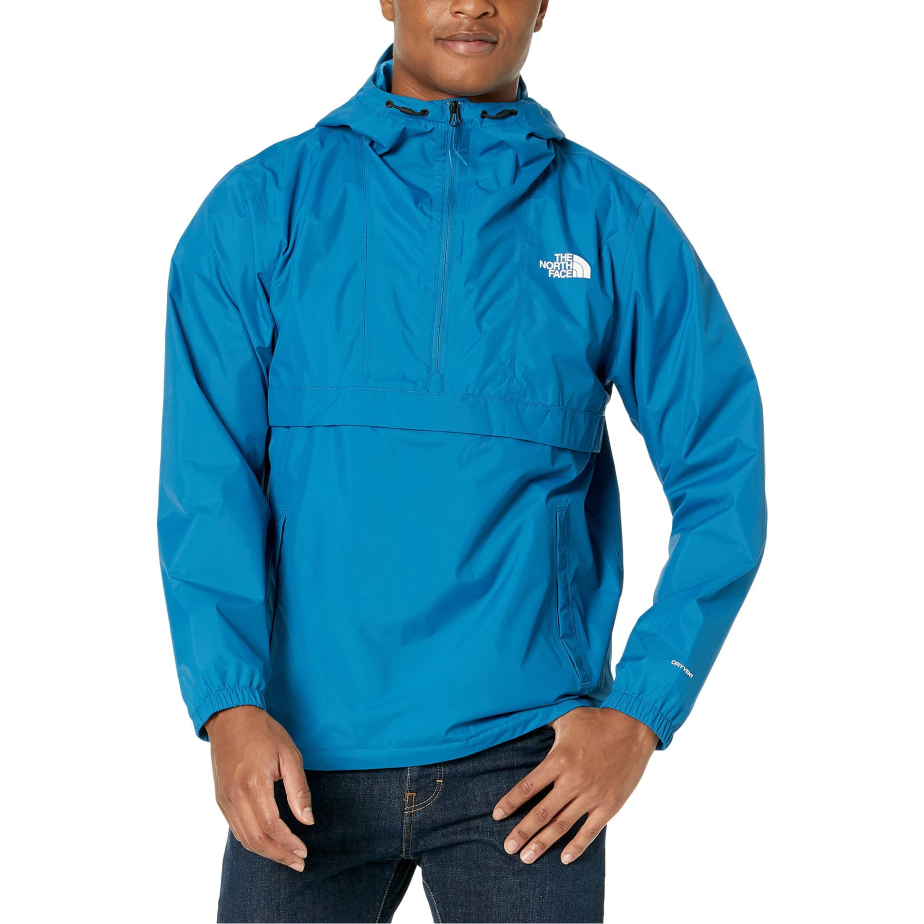 Order The North Face Antora Anorak Jacket Waterproof Windproof Banff Blue NF0A7QF5-M19