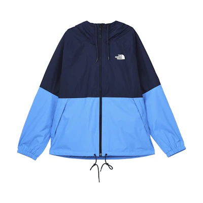 TNF Antora Black Blue Colorblock Logo Print Zip Hoodie Jacket Men NF0A7QF3-TK5