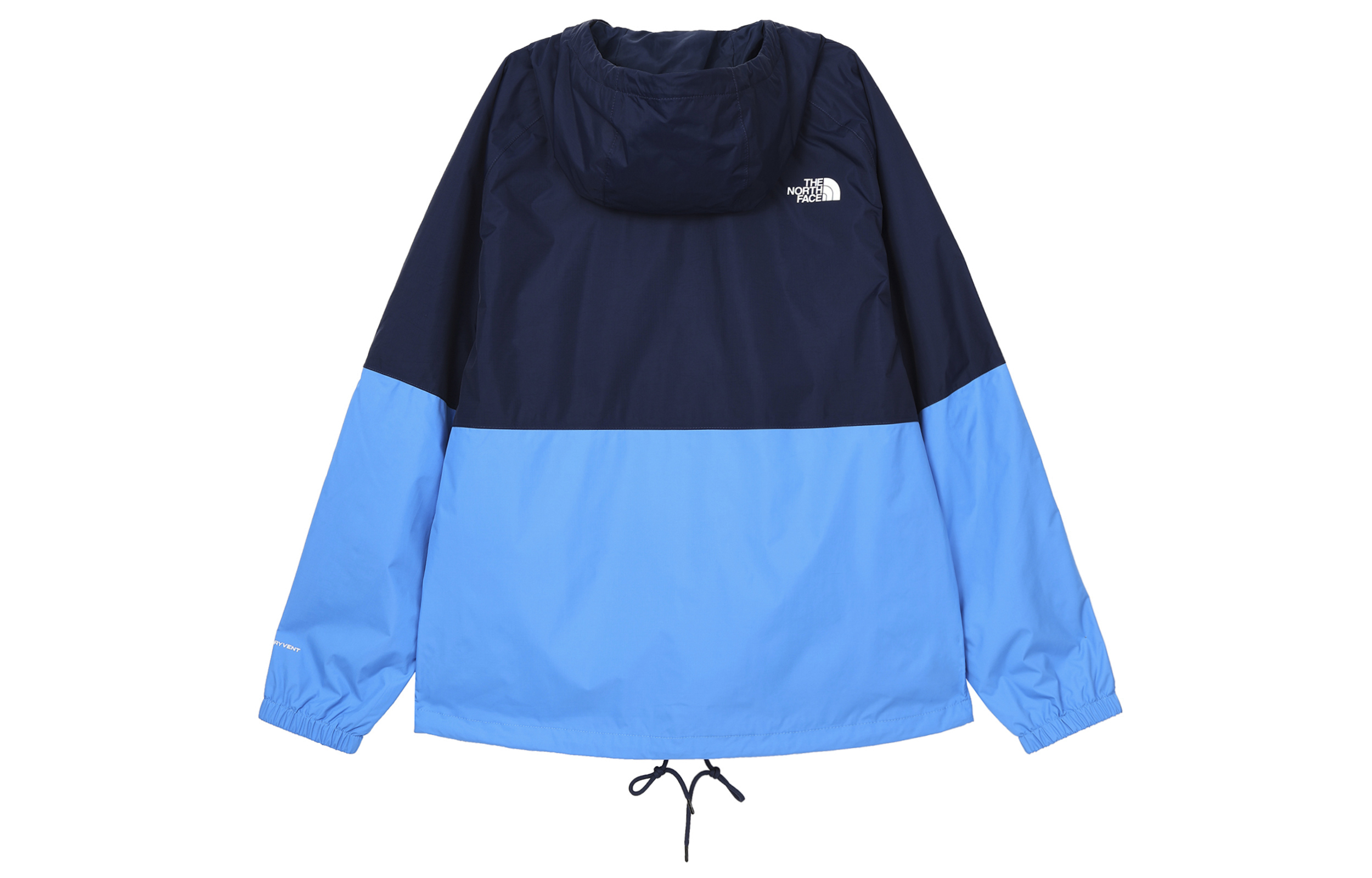 Lookbook The North Face Antora Jaket Zip Hoodie Lelaki Hitam Biru Logo Print Colorblock NF0A7QF3-TK5