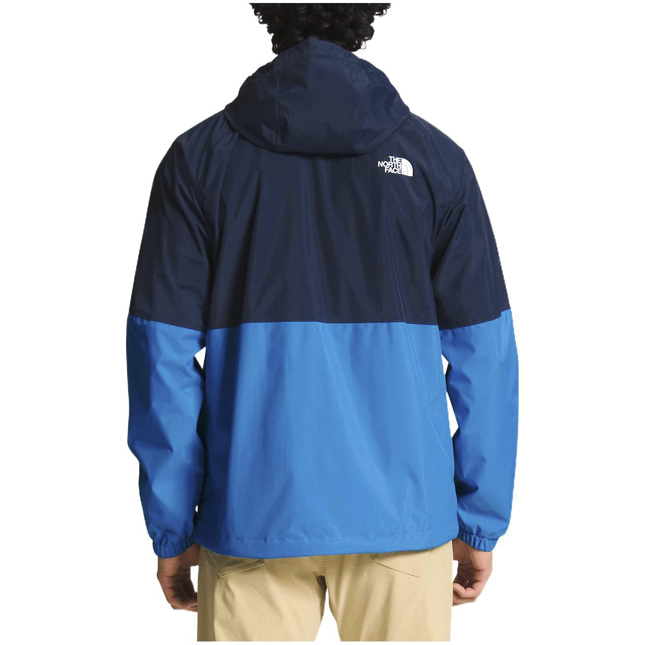 Purchase The North Face Antora Jaket Zip Hoodie Lelaki Hitam Biru Logo Print Colorblock NF0A7QF3-TK5