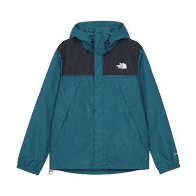 TNF Antora Colorblock Logo Print Zip Hoodie Jacket Coral Blue Men NF0A7QEY-HDU