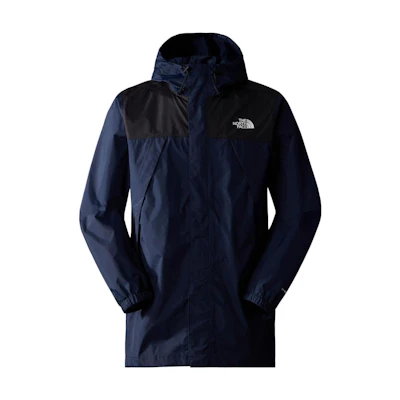 TNF Antora Colorblock Windproof Waterproof Hooded Jacket Navy Mens NF0A7ZUB-92A