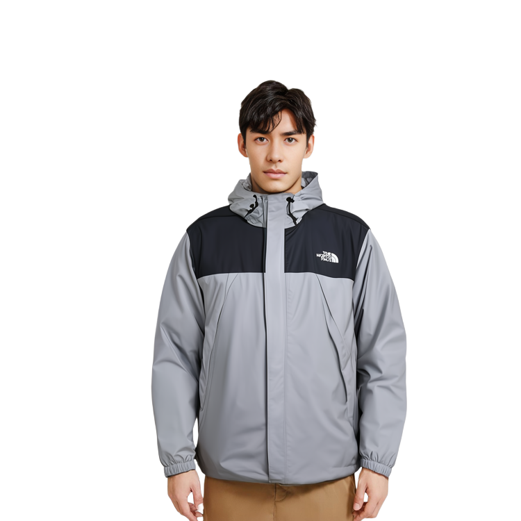 TNF Antora Colorblock Windproof Waterproof Hooded Jacket Grey Men NF0A7ZUB-0GY 圖 12