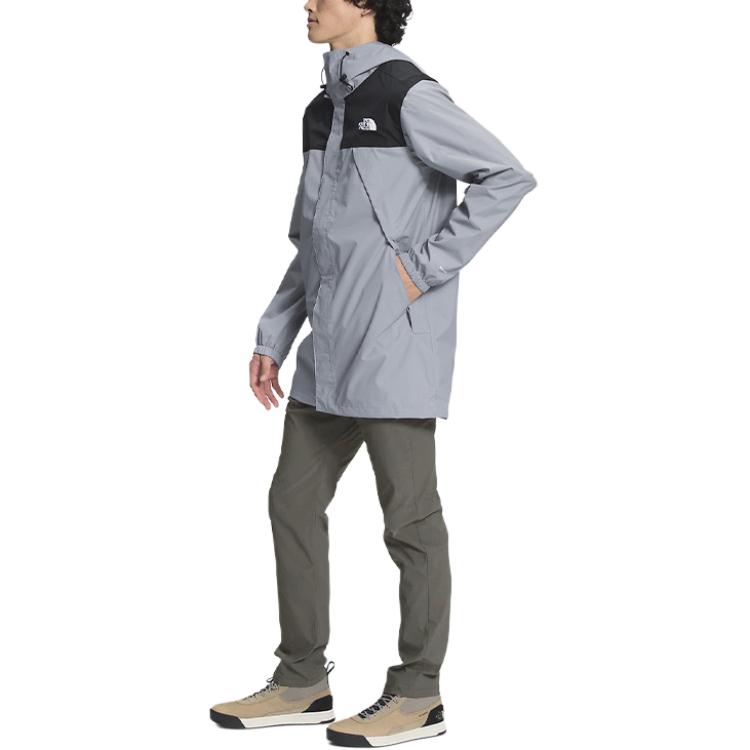 TNF Antora Colorblock Windproof Waterproof Hooded Jacket Grey Men NF0A7ZUB-0GY 圖 5