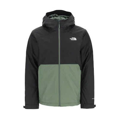 TNF Antora Full-Zip Hooded Jacket Green Logo Print NF0A3YFIWTQ