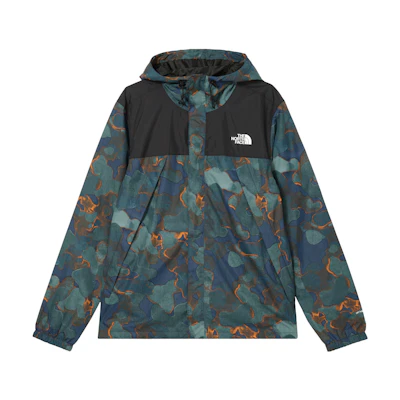 TNF Antora Graphic Logo Print Waterproof Jacket Green NF0A7QEY-O27