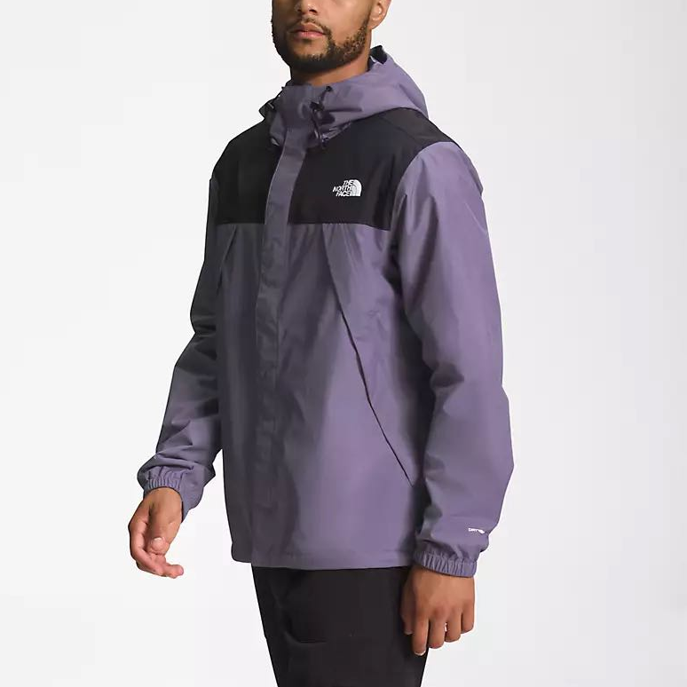 TNF Antora Logo Print Colorblock Waterproof Jacket Black Purple Mens NF0A7QEY-UK5 圖 4