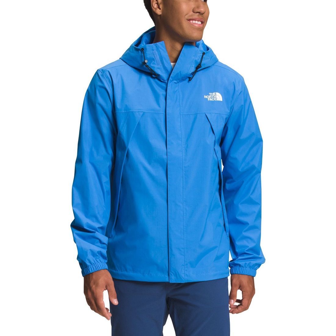 TNF Antora Logo Waterproof Windbreaker Jacket Blue - Outdoor Hiking NF0A7QEY-LV6 圖 4