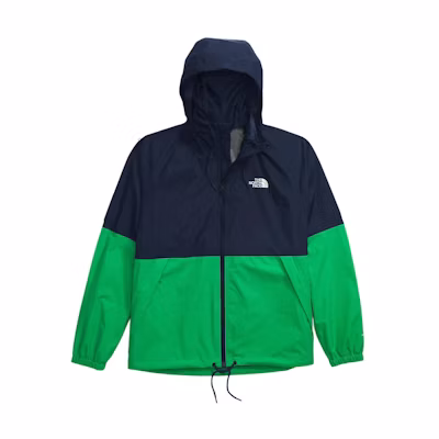 TNF Antora Men’s Colorblock Waterproof Windproof Jacket Navy/Green NF0A7QF3-TO6
