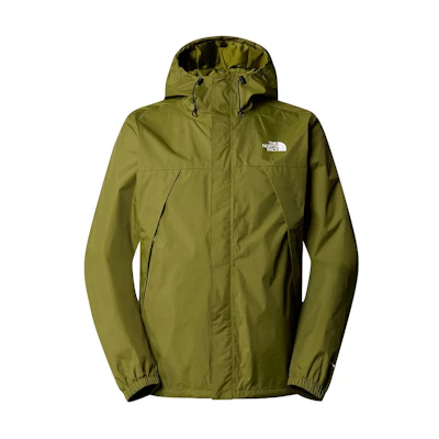 TNF Antora Olive Green Hooded Waterproof Windbreaker Jacket NF0A7QEY-PIB
