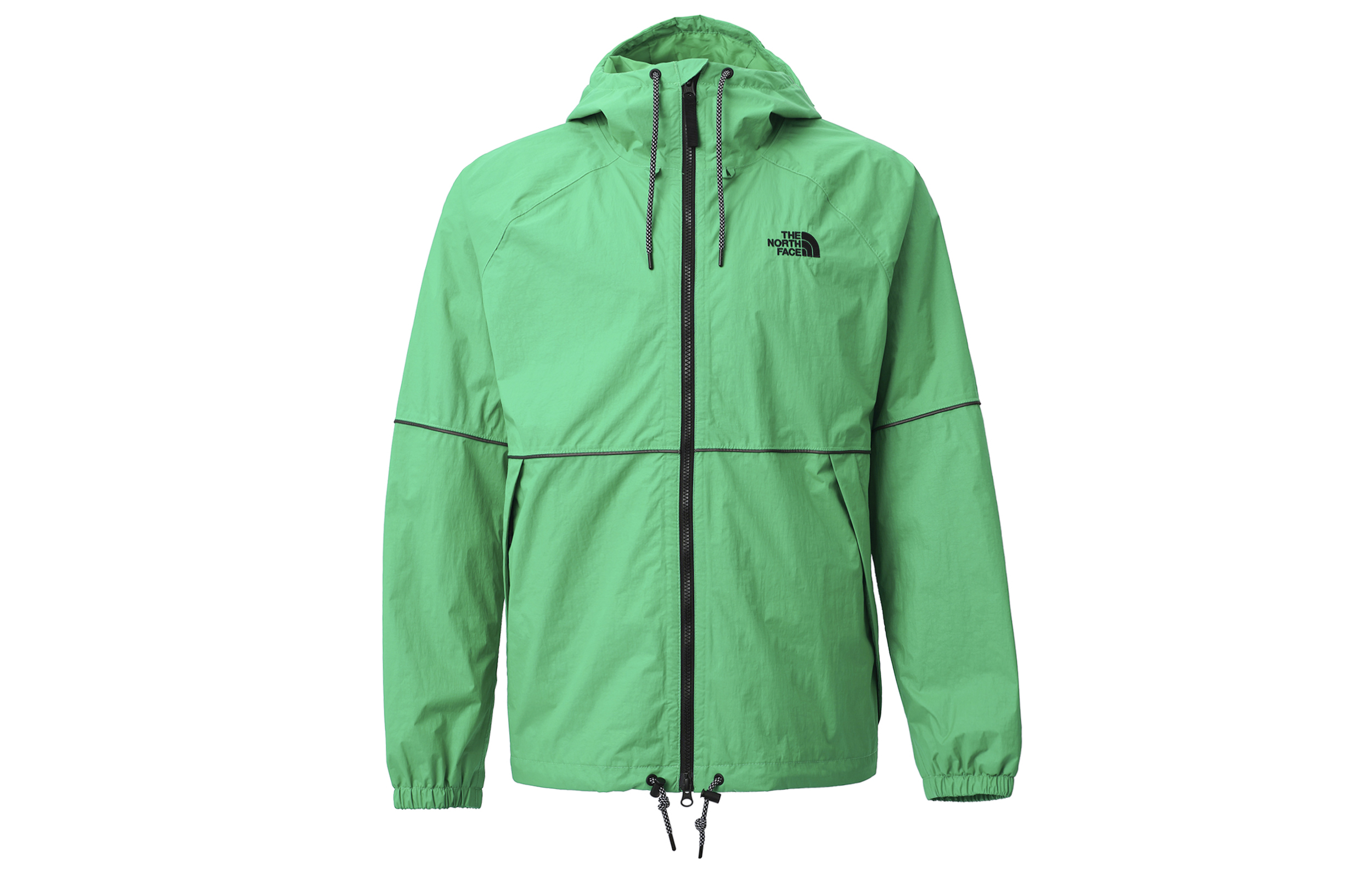 TNF Antora Rain Hooded Jacket Green Rainproof Zip Jacket NF0A86PC-PO8