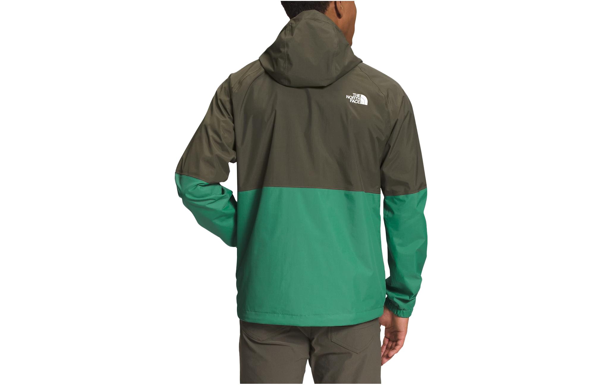 TNF Antora Waterproof Colorblock Logo Hooded Jacket Grey Green Men NF0A7QF3-RV3 圖 3