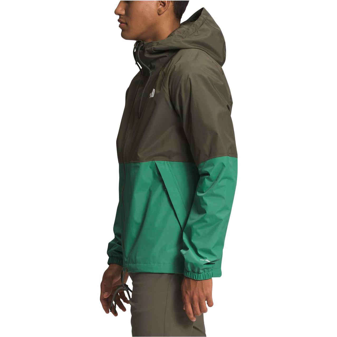 TNF Antora Waterproof Colorblock Logo Hooded Jacket Grey Green Men NF0A7QF3-RV3 圖 4