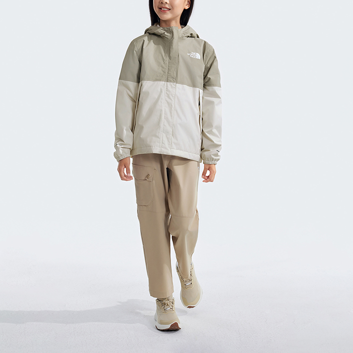 TNF Antora Waterproof Fleece Youth Jacket Sand Dune White NF0A873R-4QI 圖 3