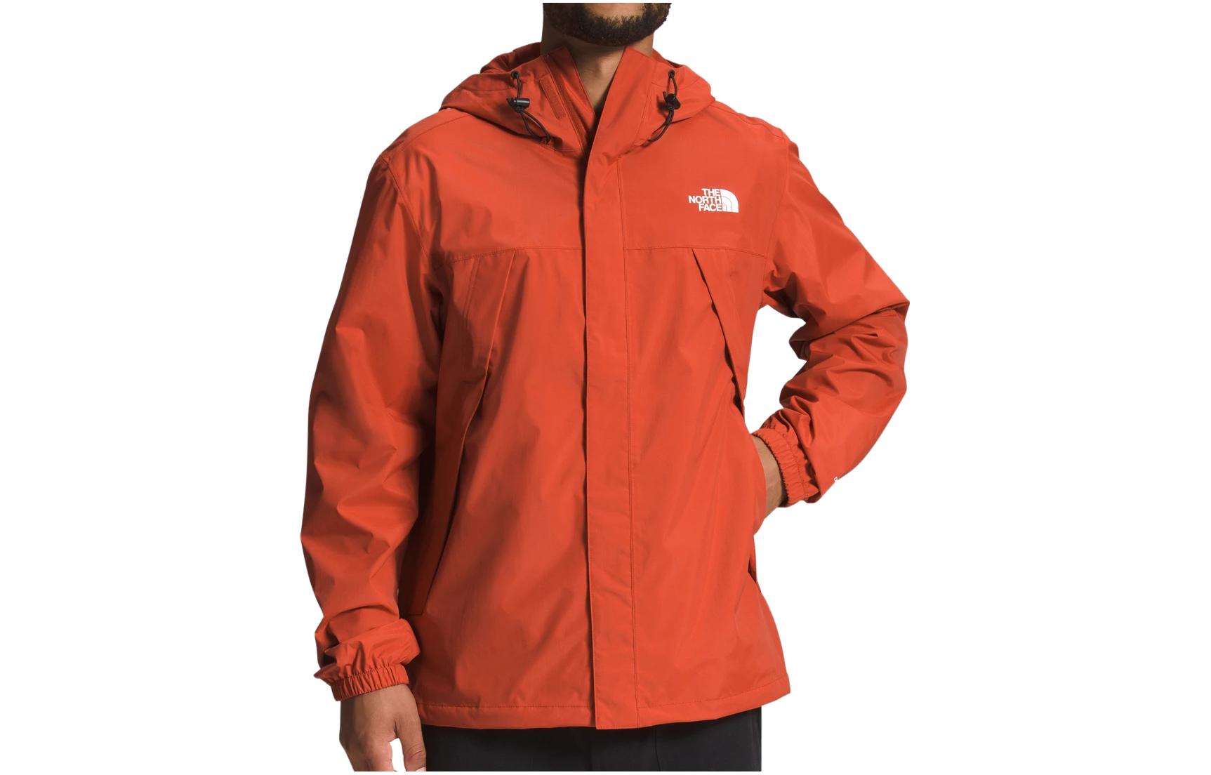 TNF Antora Waterproof Logo Hooded Jacket Orange NF0A7QEY-LV4