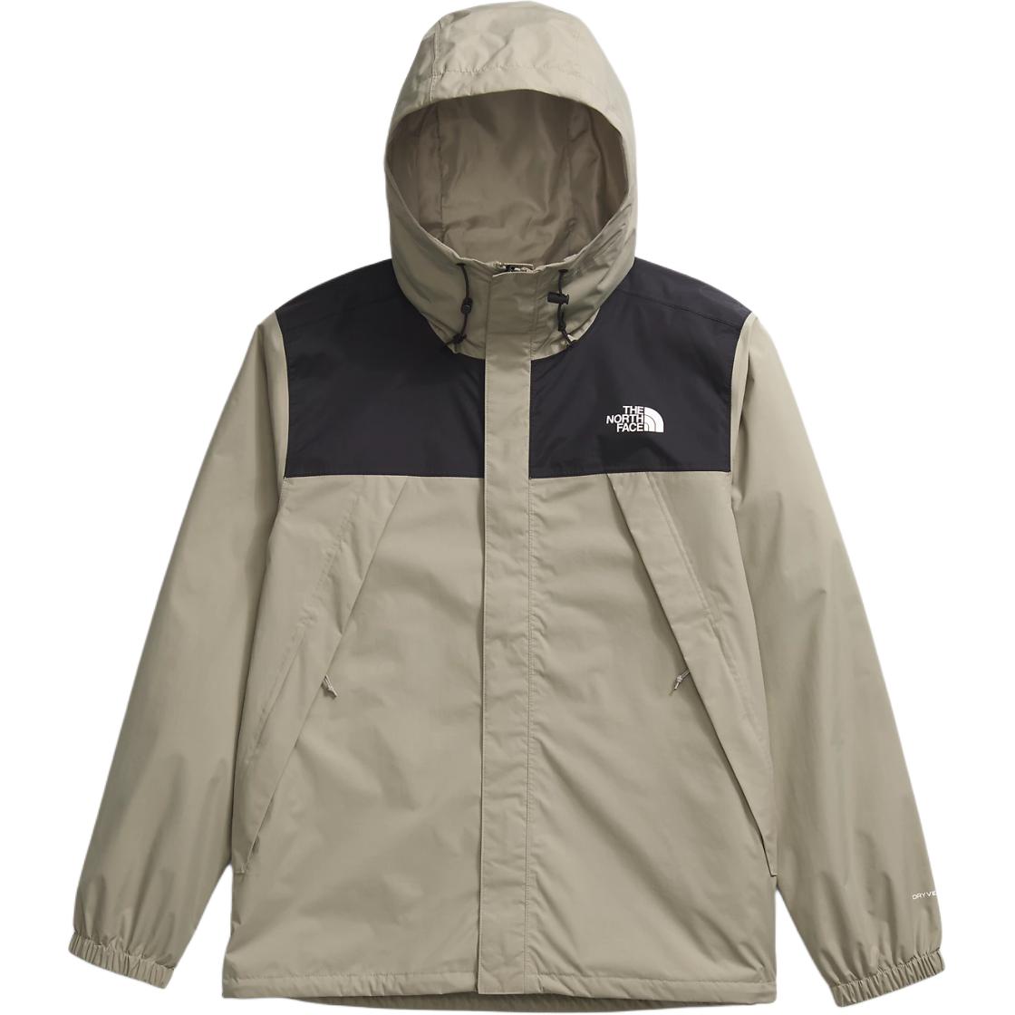TNF Antora Waterproof Windbreaker Jacket Men Clay Gray/Black NF0A7QEY-5IF